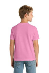 Port & Co Youth Core Blend Tee - Candy Pink Back