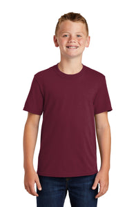 Port & Co Youth Core Blend Tee - Cardinal