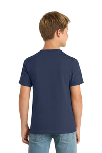 Port & Co Youth Core Blend Tee - Navy Back
