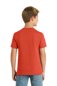 Port & Co Youth Core Blend Tee - Orange Back