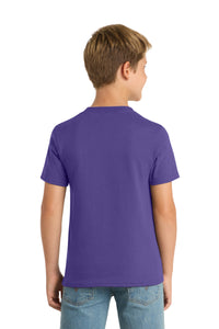 Port & Co Youth Core Blend Tee - Purple Back