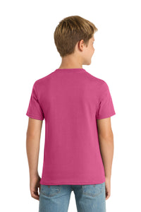 Port & Co Youth Core Blend Tee - Sangria Back