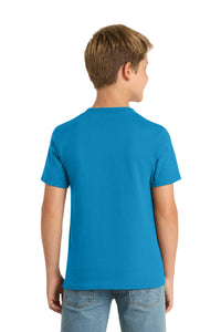 Port & Co Youth Core Blend Tee - Sapphire Back