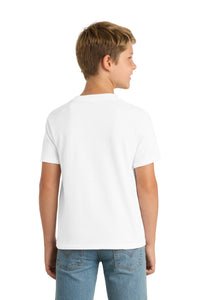 Port & Co Youth Core Blend Tee - White Back