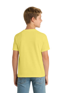 Port & Co Youth Core Blend Tee - Yellow Back