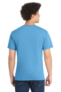 Port & Co Core Blend Tee - Aquatic Blue Back