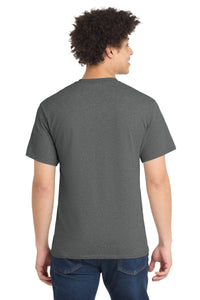 Port & Co Core Blend Tee - Graphite Heather Back