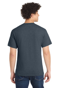 Port & Co Core Blend Tee - Heather Navy Back
