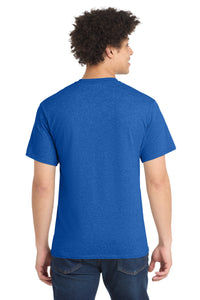 Port & Co Core Blend Tee - Heather Royal Back
