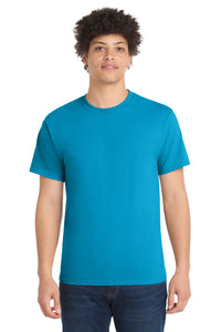 Port & Co Core Blend Tee - Neon Blue