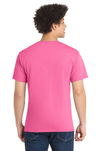 Port & Co Core Blend Tee - Neon Pink Back