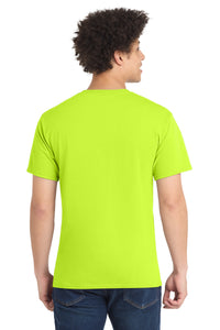 Port & Co Core Blend Tee - Safety Green Back