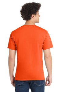 Port & Co Core Blend Tee - Safety Orange Back