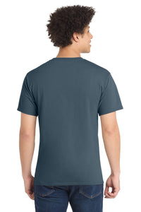 Port & Co Core Blend Tee - Steel Blue Back