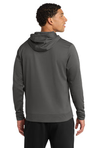 Port & Co Performance Fleece Pullover Hooded Sweatshirt - Charcoal Back