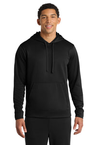 Port & Co Performance Fleece Pullover Hooded Sweatshirt - Jet Black