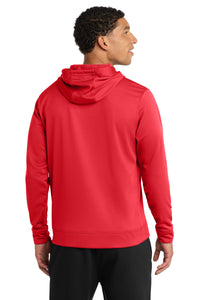 Port & Co Performance Fleece Pullover Hooded Sweatshirt - Red Back