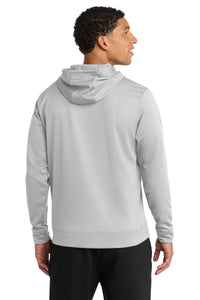 Port & Co Performance Fleece Pullover Hooded Sweatshirt - Silver Back
