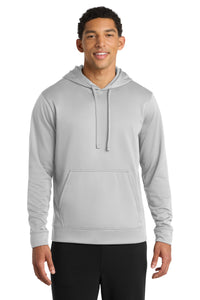 Port & Co Performance Fleece Pullover Hooded Sweatshirt - Silver