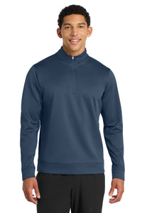 Port & Co Performance Fleece 1/4-Zip Pullover Sweatshirt - Deep Navy