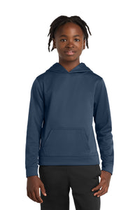 Port & Co Youth Performance Fleece Pullover Hooded Sweatshirt - Deep Navy