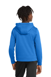 Port & Co Youth Performance Fleece Pullover Hooded Sweatshirt - Royal Back