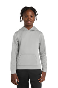 Port & Co Youth Performance Fleece Pullover Hooded Sweatshirt - Silver