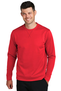 Port & Co Performance Fleece Crewneck Sweatshirt - Red