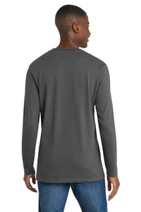 Port & Co Long Sleeve Bouncer Tee PC600LS - Coal Grey Back