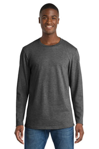 Port & Co Long Sleeve Bouncer Tee PC600LS - Dark Heather Grey