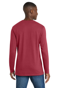 Port & Co Long Sleeve Bouncer Tee PC600LS - Rich Red Back