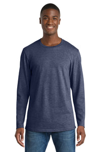 Port & Co Long Sleeve Bouncer Tee PC600LS - Team Navy Heather