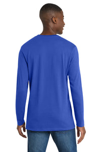Port & Co Long Sleeve Bouncer Tee PC600LS - True Royal Back