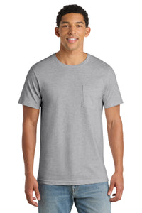 Port & Co Bouncer Pocket Tee PC600P - Athletic Heather