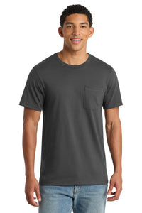 Port & Co Bouncer Pocket Tee PC600P - Coal Grey