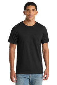 Port & Co Bouncer Pocket Tee PC600P - Deep Black
