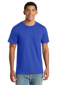 Port & Co Bouncer Pocket Tee PC600P - True Royal