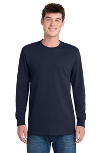 Port & Co Tall Long Sleeve Essential Tee - Deep Navy