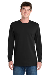 Port & Co Tall Long Sleeve Essential Tee - Jet Black