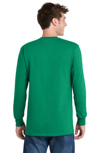 Port & Co Tall Long Sleeve Essential Tee - Kelly Back