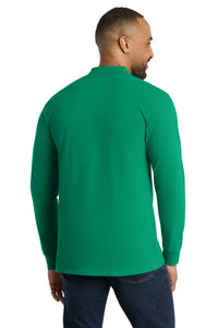 Port & Co Essential Mock Turtleneck - Kelly Back