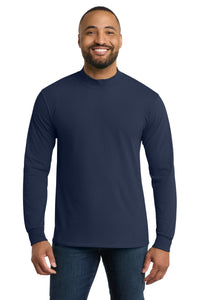 Port & Co Essential Mock Turtleneck - Navy