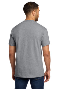 Port & Co Tall Essential Pocket Tee - Athletic Heather Back