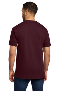 Port & Co Tall Essential Pocket Tee - Athletic Maroon Back