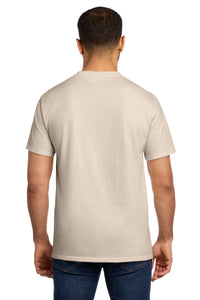 Port & Co Tall Essential Pocket Tee - Natural Back