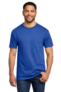 Port & Co Tall Essential Pocket Tee - Royal