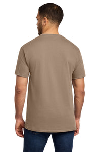 Port & Co Tall Essential Pocket Tee - Sand Back