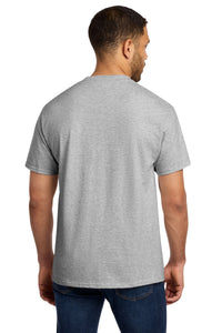 Port & Co Essential Pocket Tee - Ash Back
