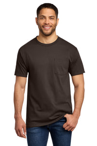 Port & Co Essential Pocket Tee - Brown