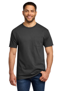 Port & Co Essential Pocket Tee - Charcoal